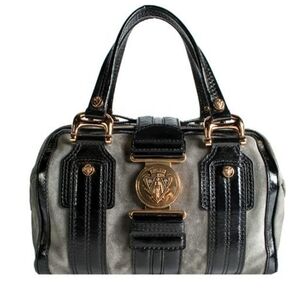 EUC GUCCI Suede Aviatrix Boston Satchel Handbag